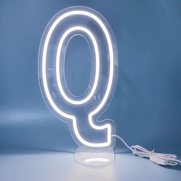 Brighten Your Birthday Bash and Add a Personal Touch to Home Decor with the Customized LED Neon Light Letter Q Neon Sign
