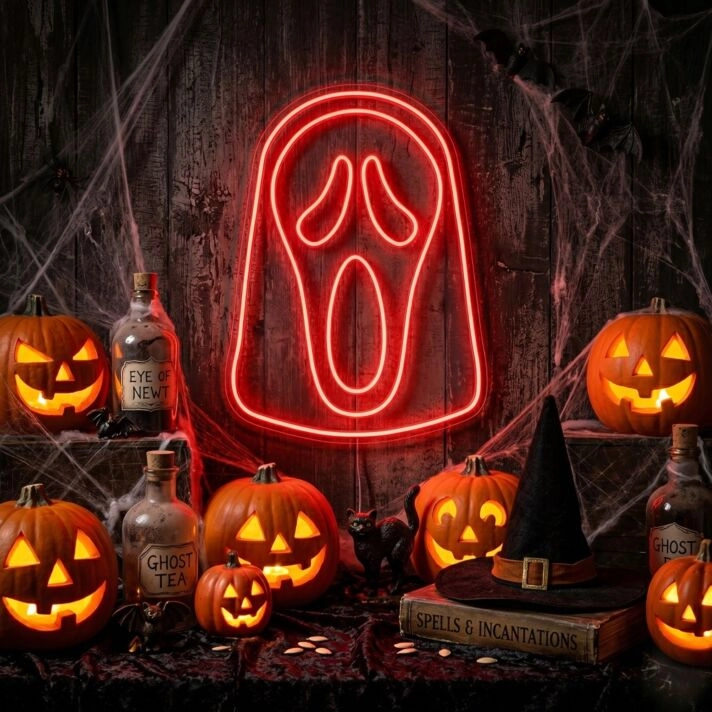 Ghost Neon Signs,Halloween Neon Light,Halloween Neon Sign,Halloween Decoration