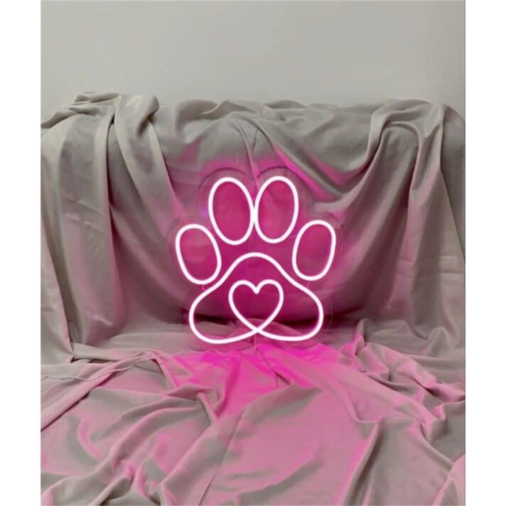 Brighten Your Space: Perfect for Home Decor, Office Ambiance, and Pet Store Highlighting with LED Paw LED Neon Sign