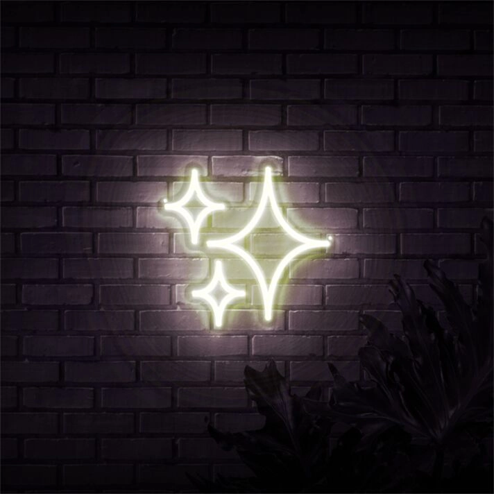 Brighten Your Space with Neon Star Light Sketch and Etch Us: Perfect for Home Decor, Trendy Offices, and Vibrant Party Atmospheres