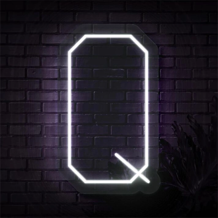 Brighten Your Space: Personalized Initial Letter Q LED Neon Sign for Weddings, Offices, and Home Décor