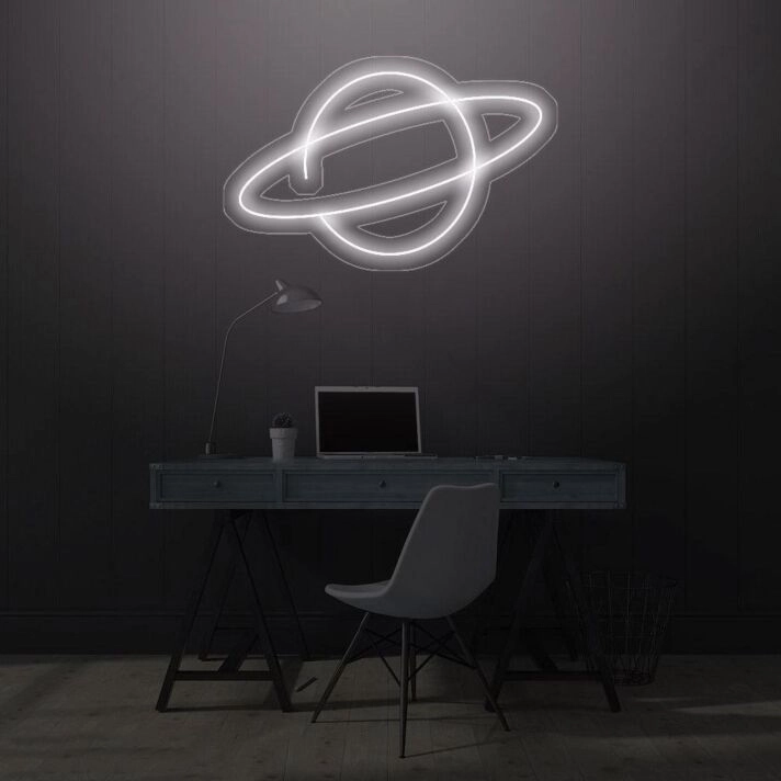 Brighten Your Space with Versatility: Planet LED Neon Light LED Neon Sign for Home Decor, Office Ambiance, Storefronts, Bars, and Festive Weddings & Parties.