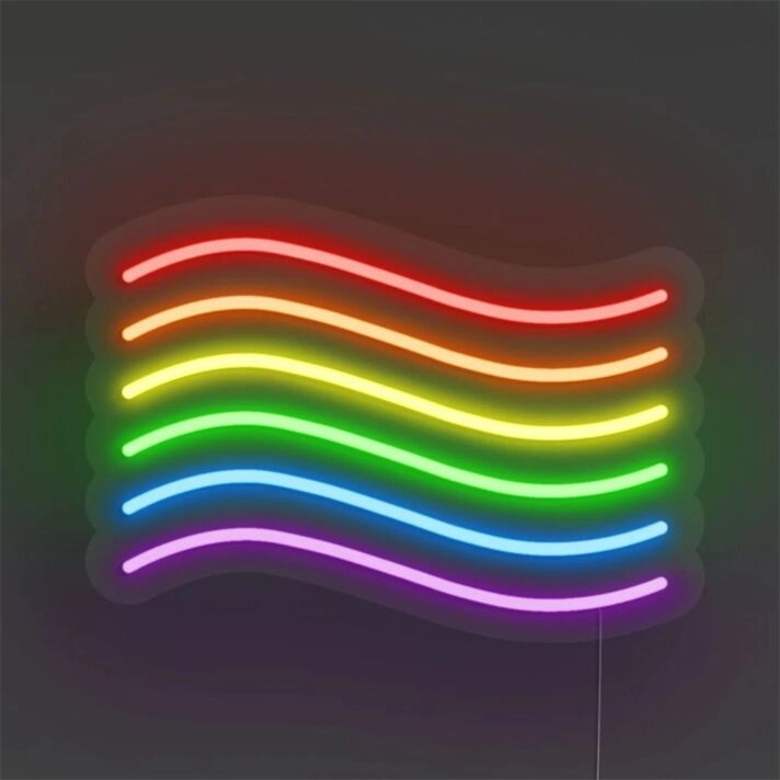 Brighten Your Celebrations and Spaces: Pride Flag LED Neon Sign for Bars, Weddings, and Home Decor