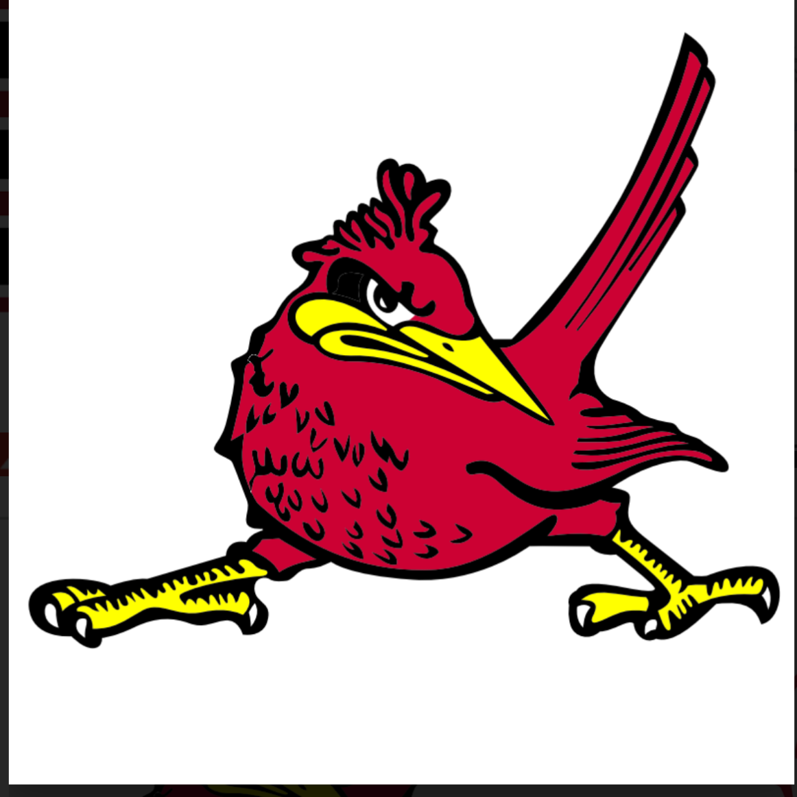 Original full-color Ridgerunner mascot artwork